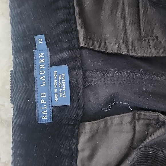 RALPH LAUREN 100%CCOTTON CORDUROY STRUCTURED CARGO TYPE MADE IN HONG KONG PANTS - Picture 6 of 14